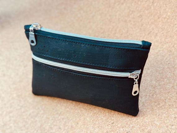 Handgefertigtes Mäppchen/Geldbörse aus Kork